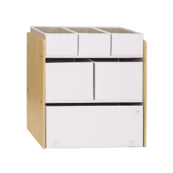 3 Sprouts Recycled Fabric Multi-bin Toy Organizer