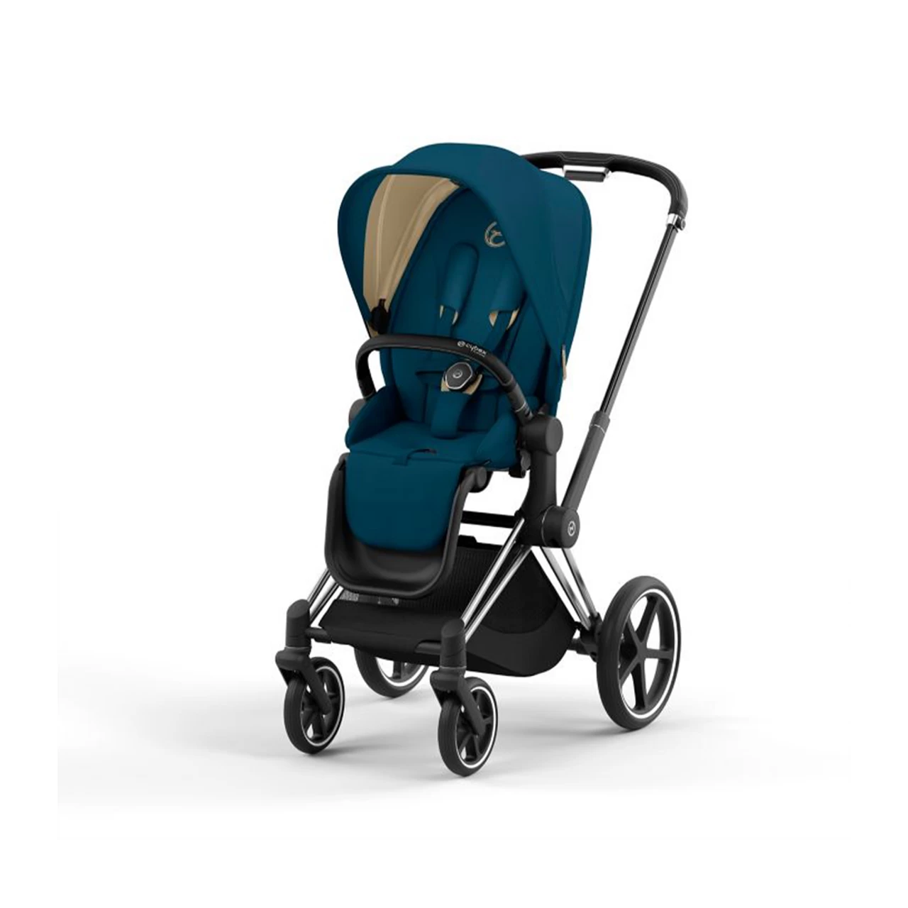 Cybex Priam 4 Stroller Frame Chrome With Black Details - Image 5