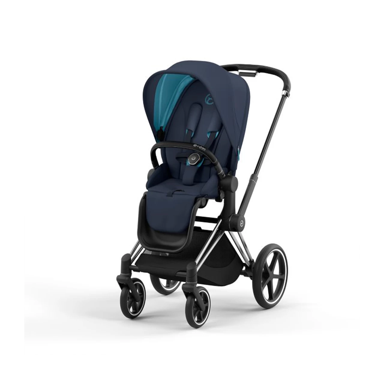 Cybex Priam 4 Stroller Frame Chrome With Black Details - Image 7