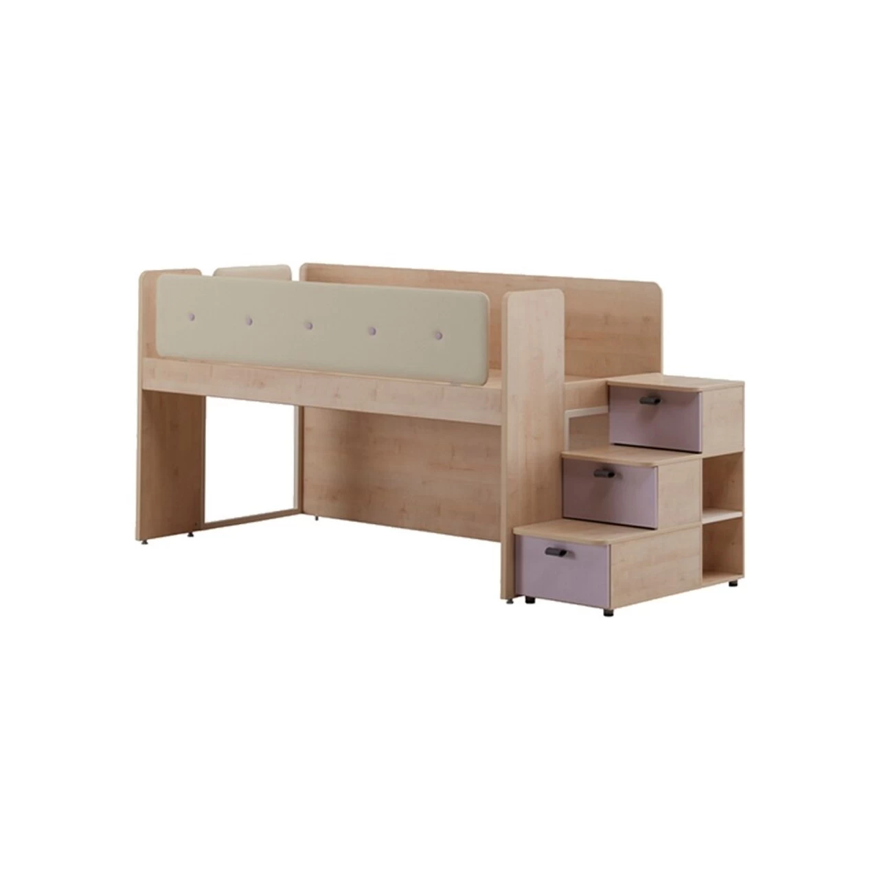 Iloom Herbie Bunk Bed Set 03 Mint And Purple