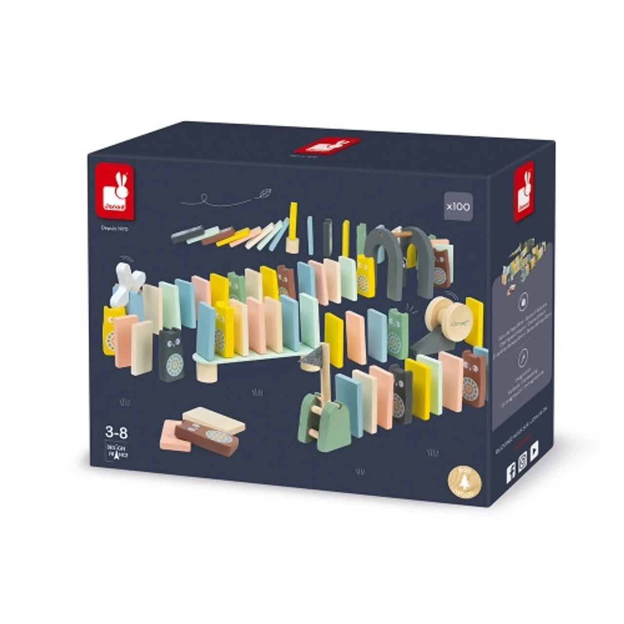 Janod Dominos 100 Morceaux