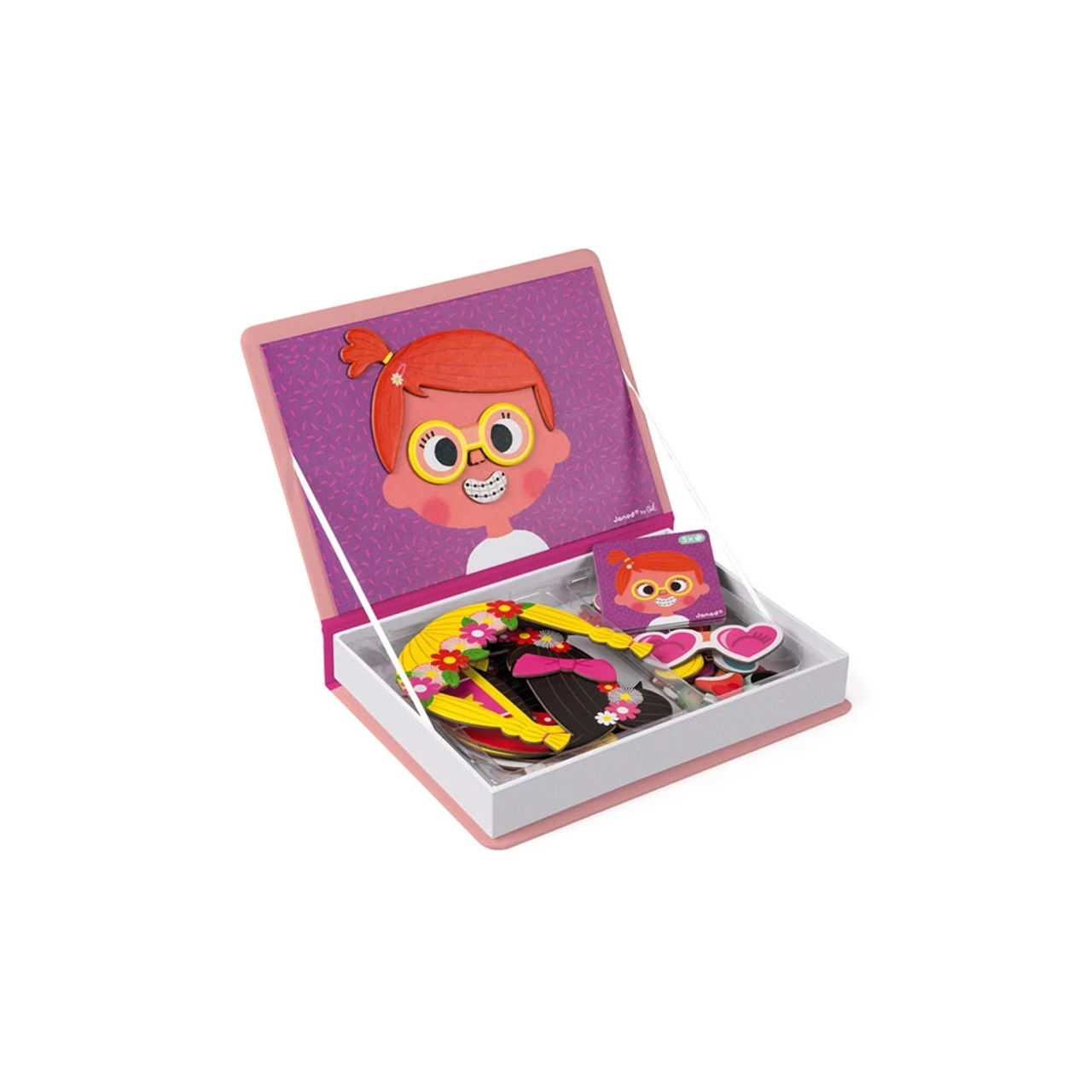Janod Magnetibook Crazy Face Girl - Image 3