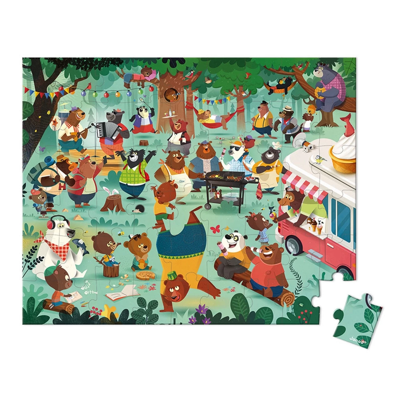 Janod Puzzle Family Bears 54pcs - Image 2