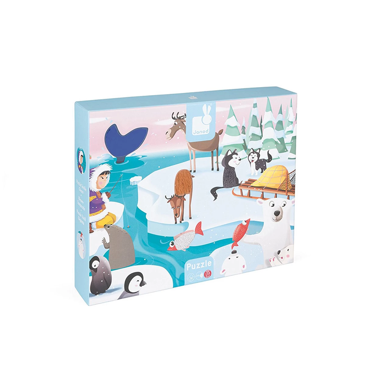 Janod Tactile Puzzle Life On Ice 20P