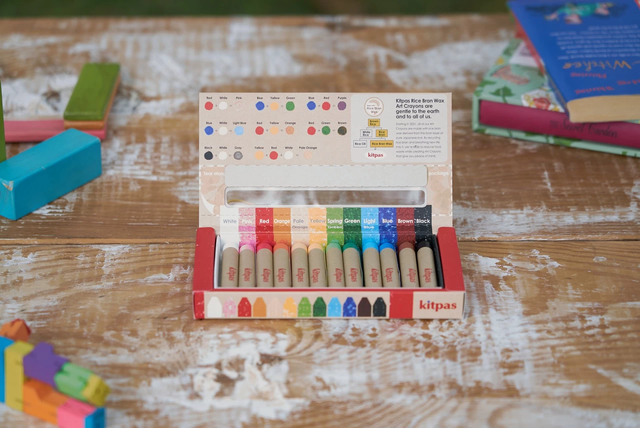 Kitpas Rice Bran Wax Art Crayons - Image 4
