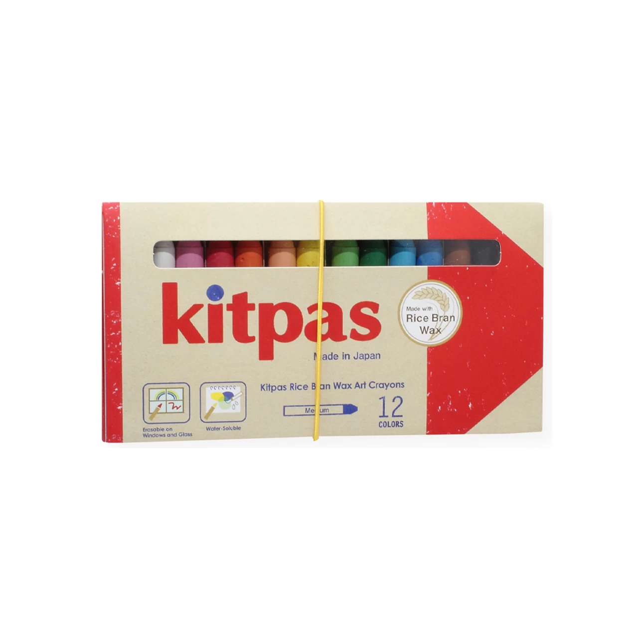 Kitpas Rice Bran Wax Art Crayons