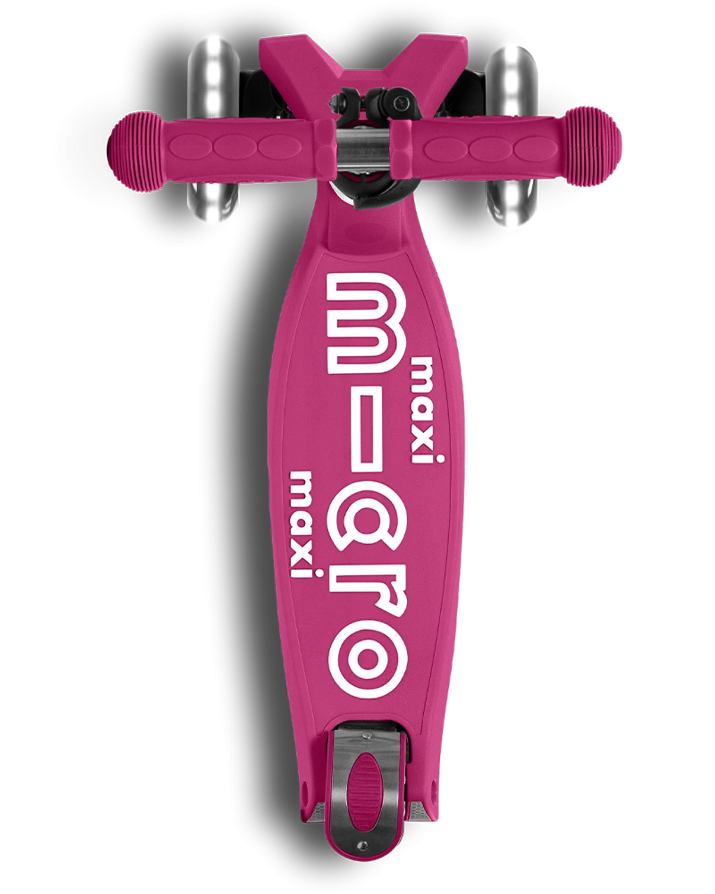 Micro Max Deluxe Foldable LED Kickboard | Berry Red - Image 2