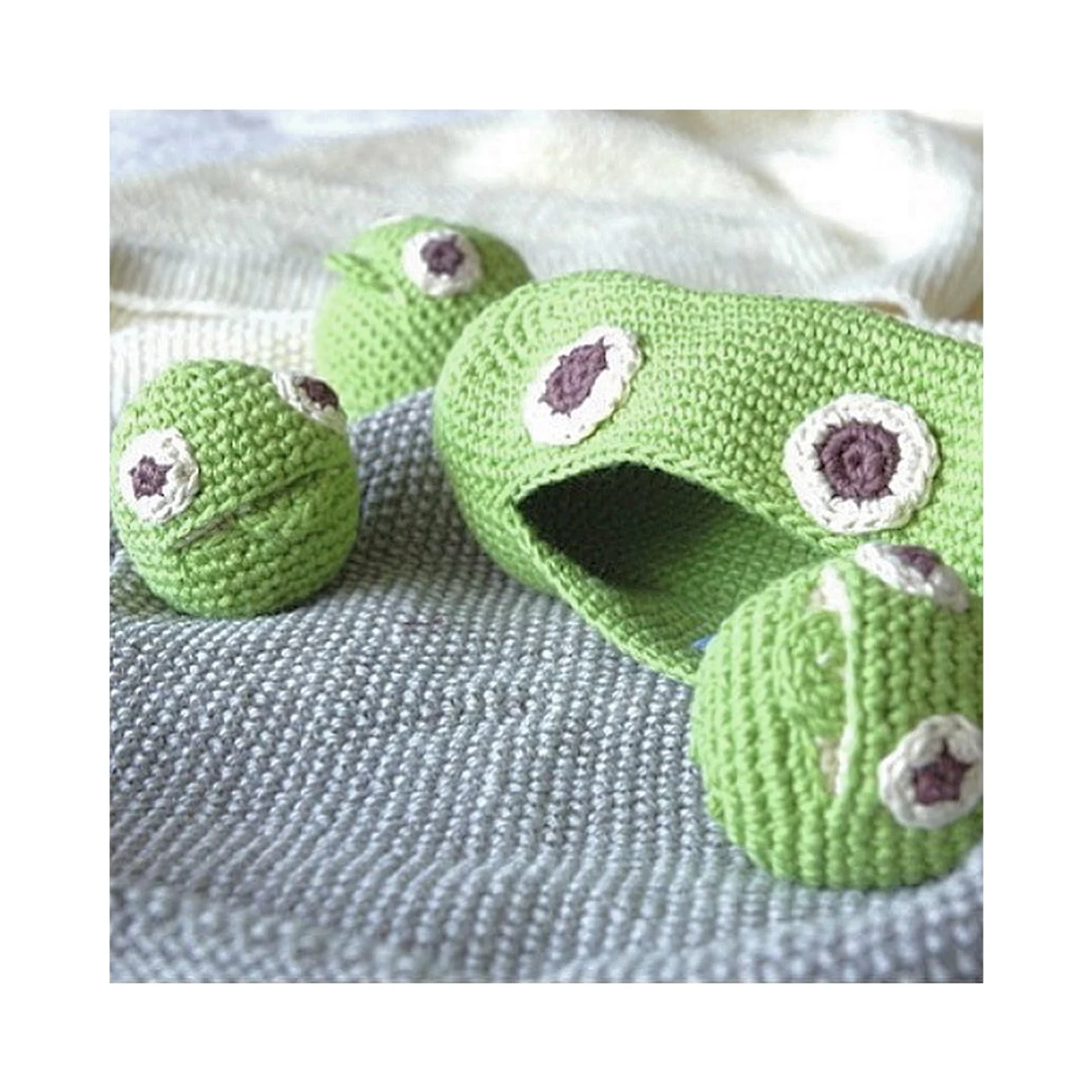 MyuM-The Veggy Toys 100% Organic Coton CLA THE GREEN PEAS FAMILLY - Image 5