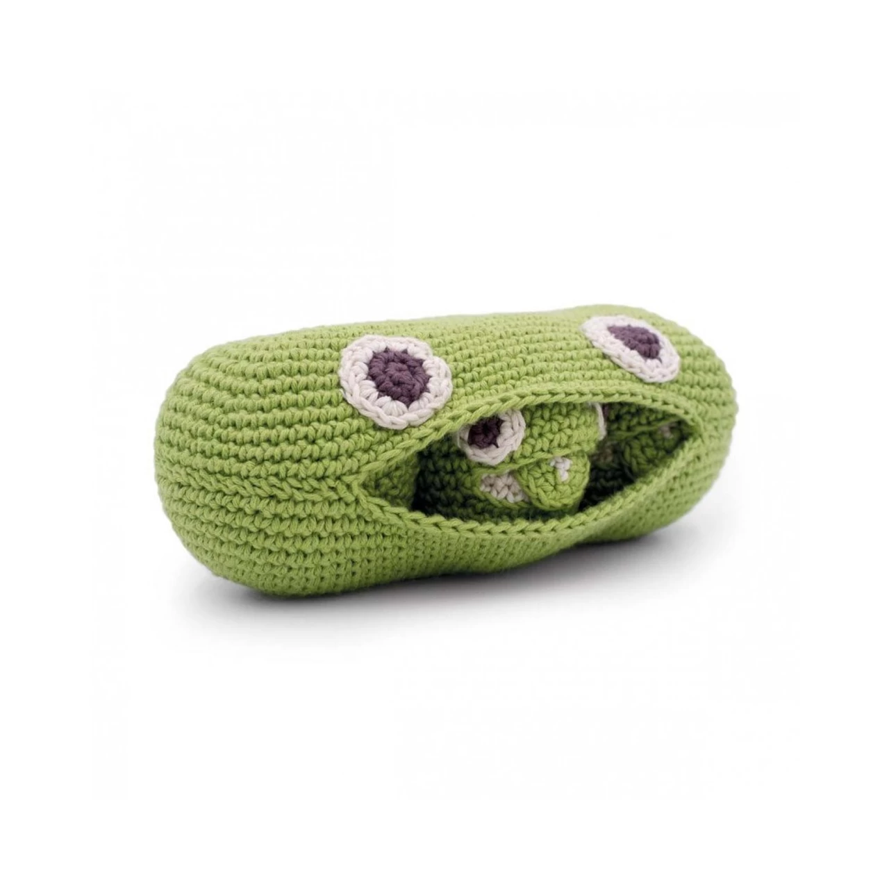 MyuM-The Veggy Toys 100% Organic Coton CLA THE GREEN PEAS FAMILLY - Image 2