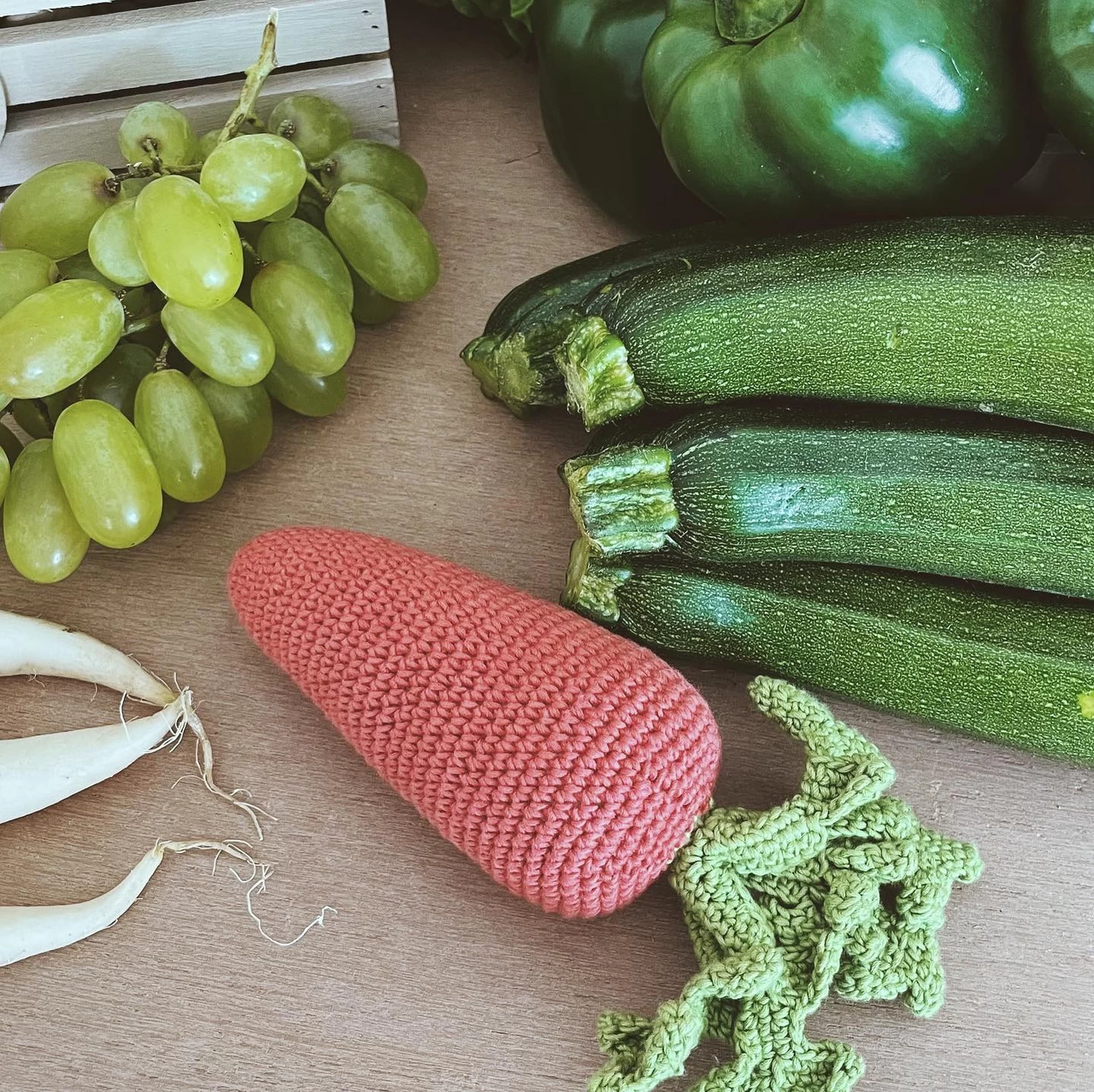 MyuM-The Veggy Toys 100% Organic Coton MINI CARROT - Image 7