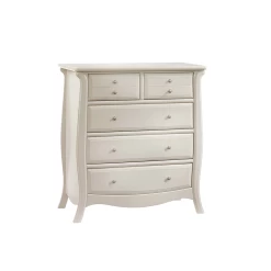 Natart Bella 5 Drawer Dresser Linen White