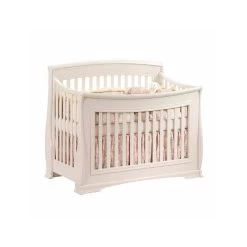 Natart Bella 5-in-1 Convertible Crib Linen White