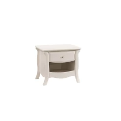 Natart Bella Nightstand Linen White