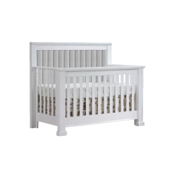 Natart Taylor ''5-in-1'' Convertible Crib With Panel White W Linen Grey
