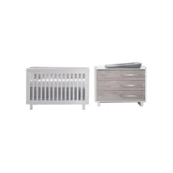 Natart Urban Classic Crib & 3 Drawer Dresser XL