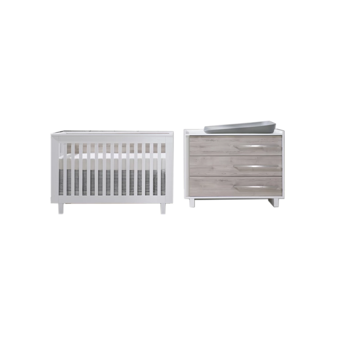 Natart Urban Classic Crib & 3 Drawer Dresser XL