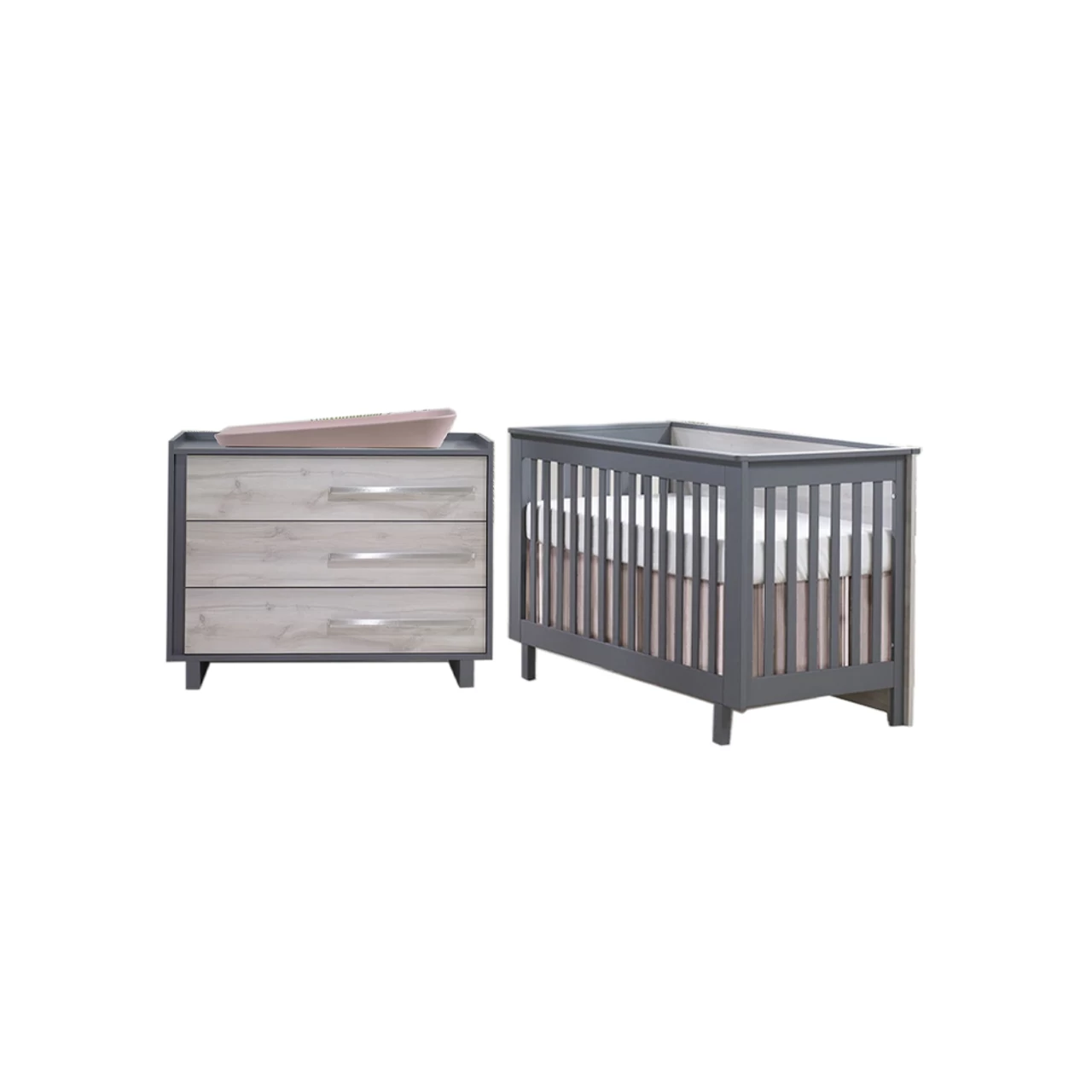 Natart Urban Classic Crib & 3 Drawer Dresser XL - Image 4