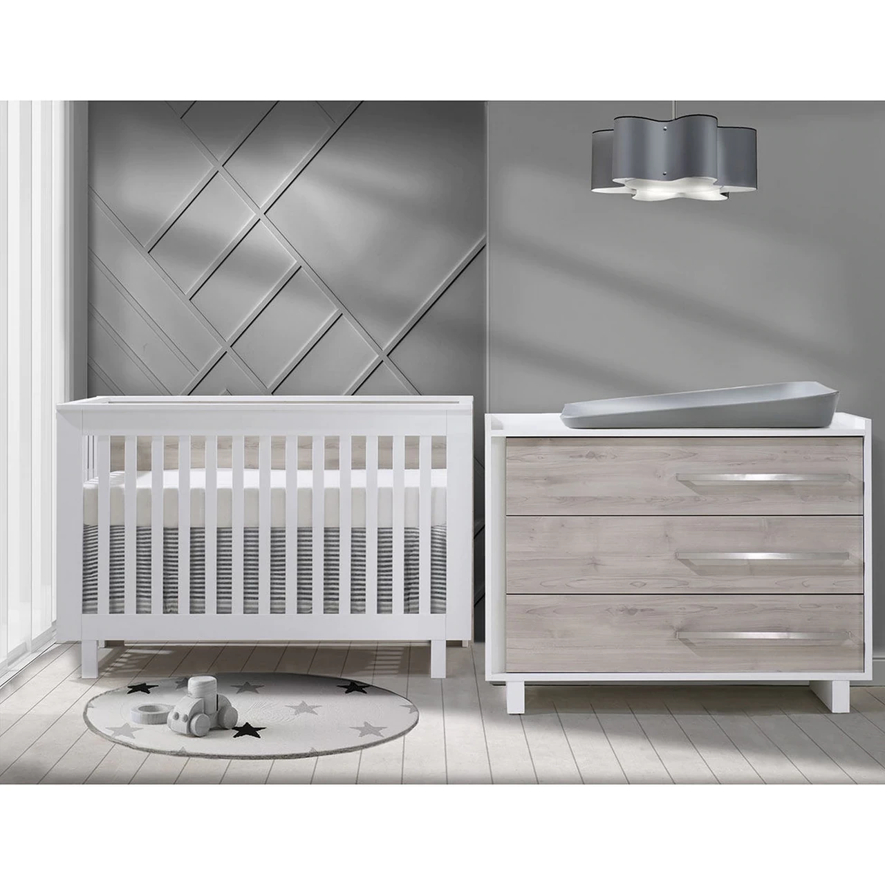 Natart Urban Classic Crib & 3 Drawer Dresser XL - Image 2