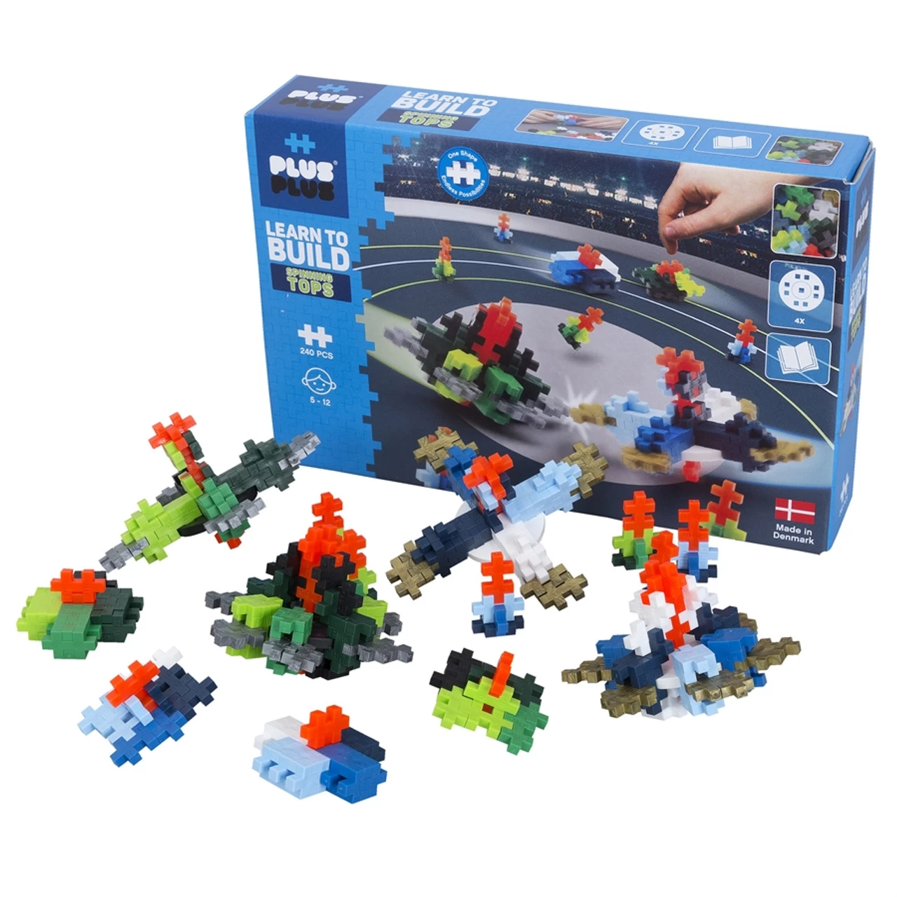 Plus-Plus 200PCS Learn To Build/Spinning Top Challenge - Image 3