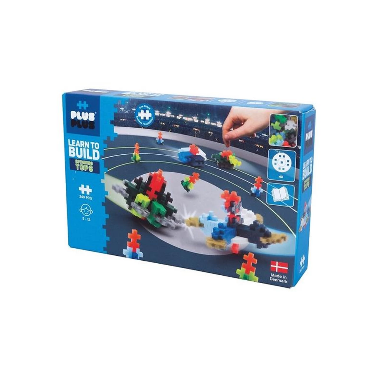 Plus-Plus 200PCS Learn To Build/Spinning Top Challenge