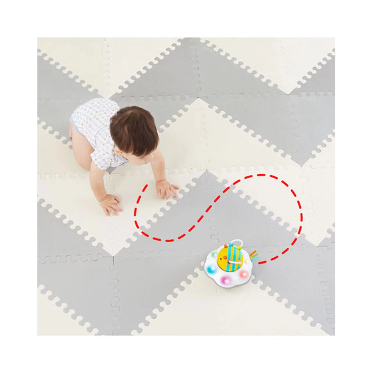 Skip Hop E&M Follow-Bee Crawl Toy - Image 5