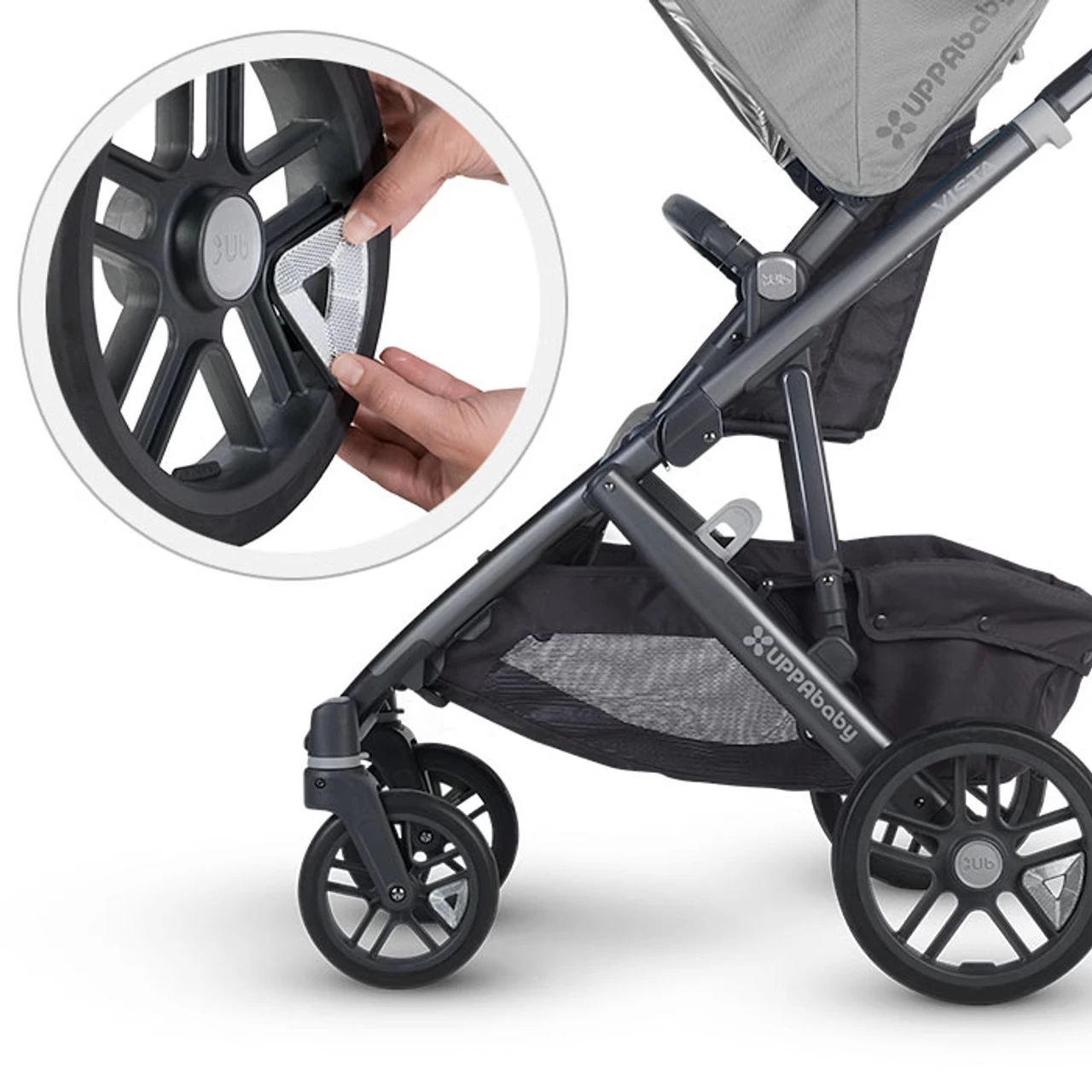 UPPAbaby VISTA Snap On Wheel Reflectors - Image 4
