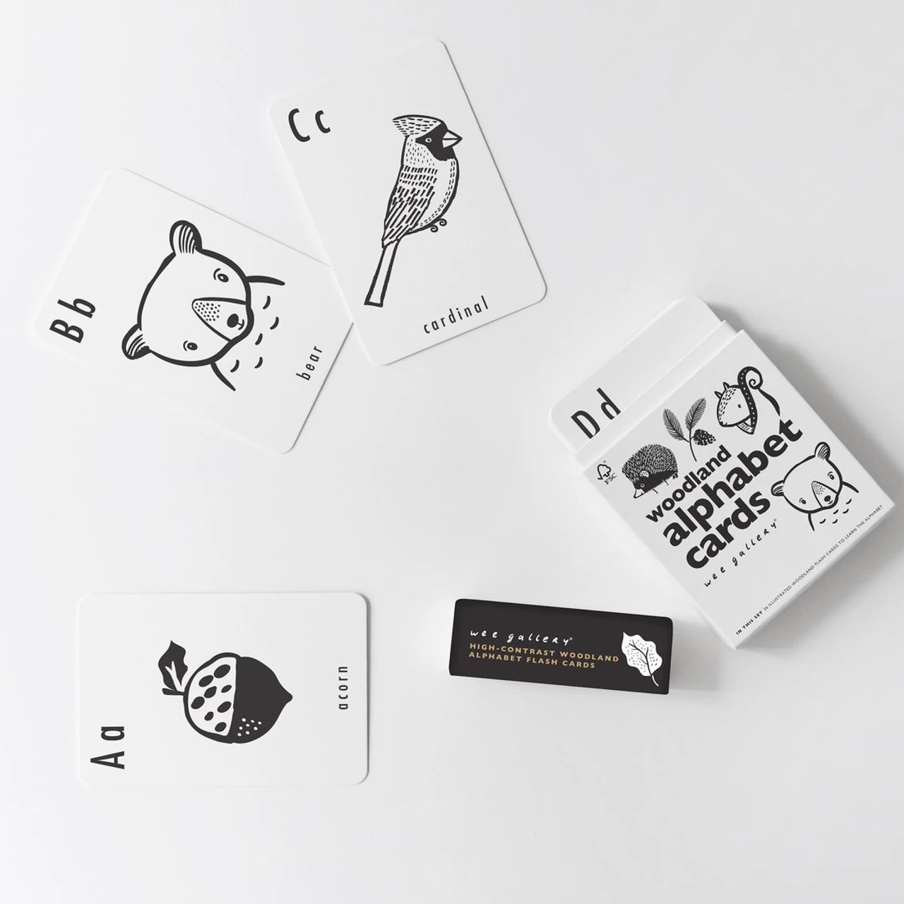 Wee Gallery Alphabet Cards Woodland - Image 3