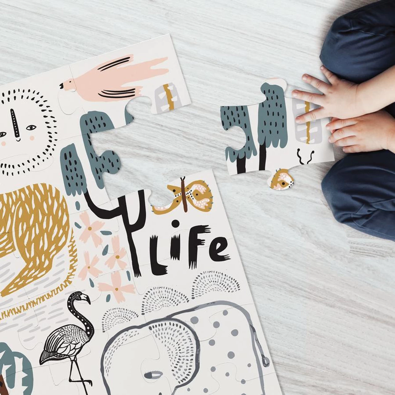 Wee Gallery Floor Puzzle Wild Life - Image 3